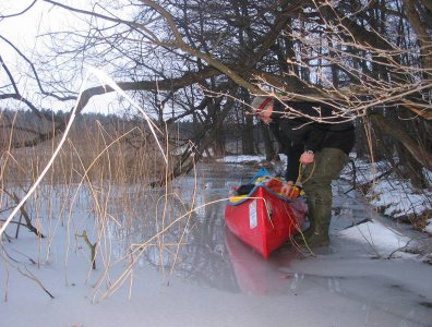 Zdjęcia z naszych spływów kajakowych - marcin-i-olaf-3-dniowy-zimowy-splyw-krutynia-z-noclegami-pod-namiotem-31-01-2007-03-02-20007