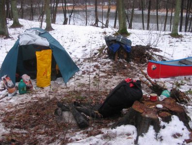 Zdjęcia z naszych spływów kajakowych - marcin-i-olaf-3-dniowy-zimowy-splyw-krutynia-z-noclegami-pod-namiotem-31-01-2007-03-02-20007